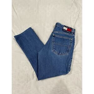 90s Y2K Tommy Hilfiger Straight Leg Denim Jeans Short Size 11/32 juniors